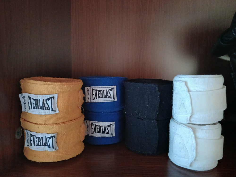 아디다스 복싱 핸드랩 1개 에버라스트 복싱 핸드랩 3개 총 4개 9천원--0