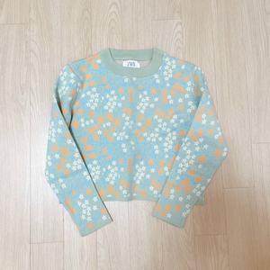 자라 꽃무늬 니트 새상품