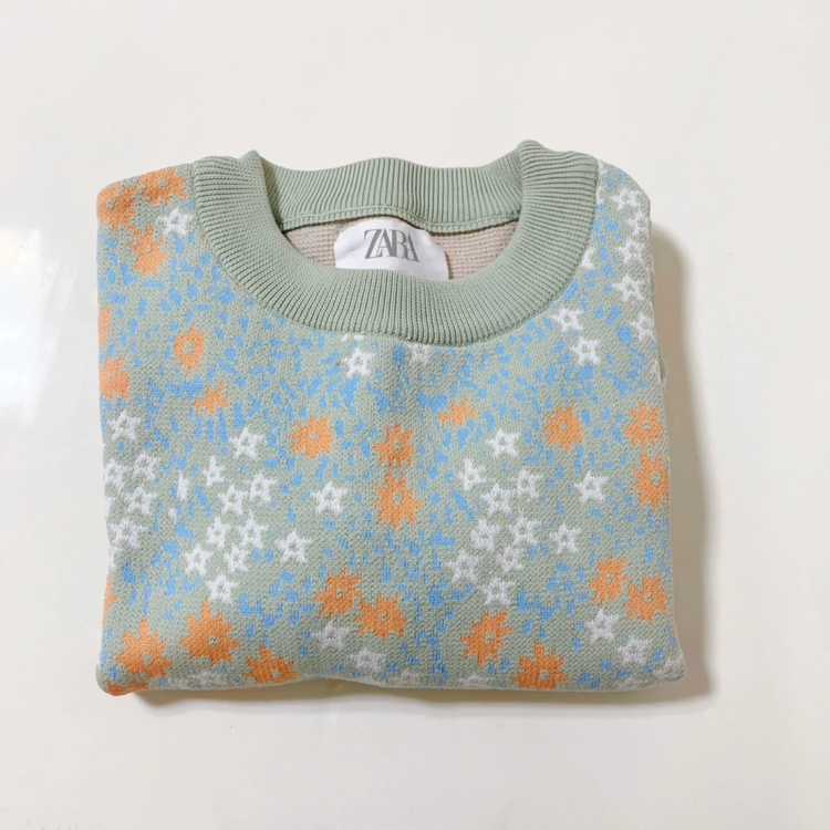 자라 꽃무늬 니트 새상품--3