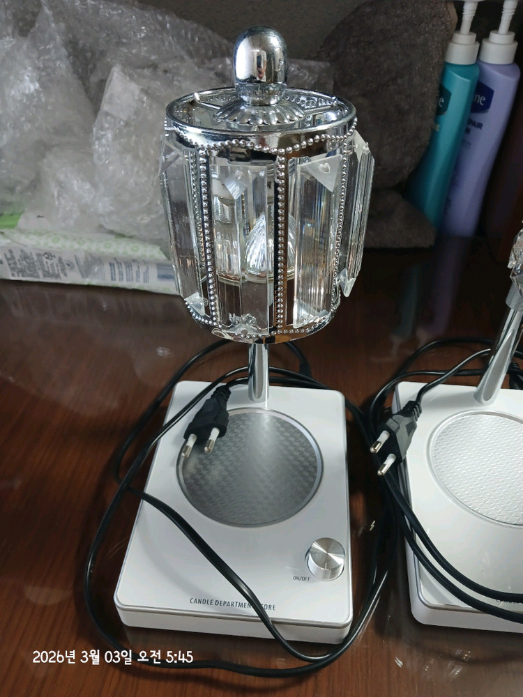 양키캔들 워모 최고급형 크리스탈 디자인 로즈골르--4