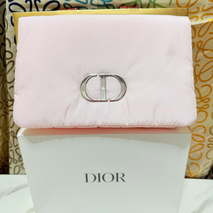 디올 뷰티 패딩 파우치 핑크 /새상품