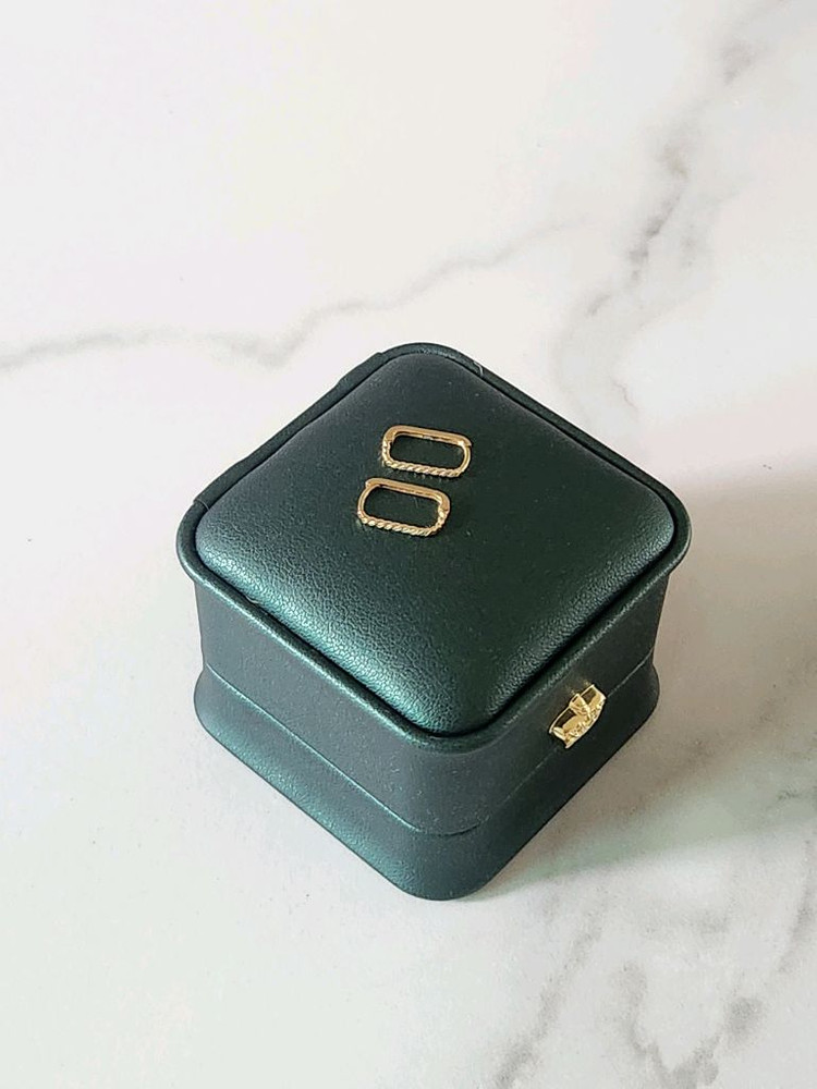 보스크 귀걸이, 14k 원터치 링--0