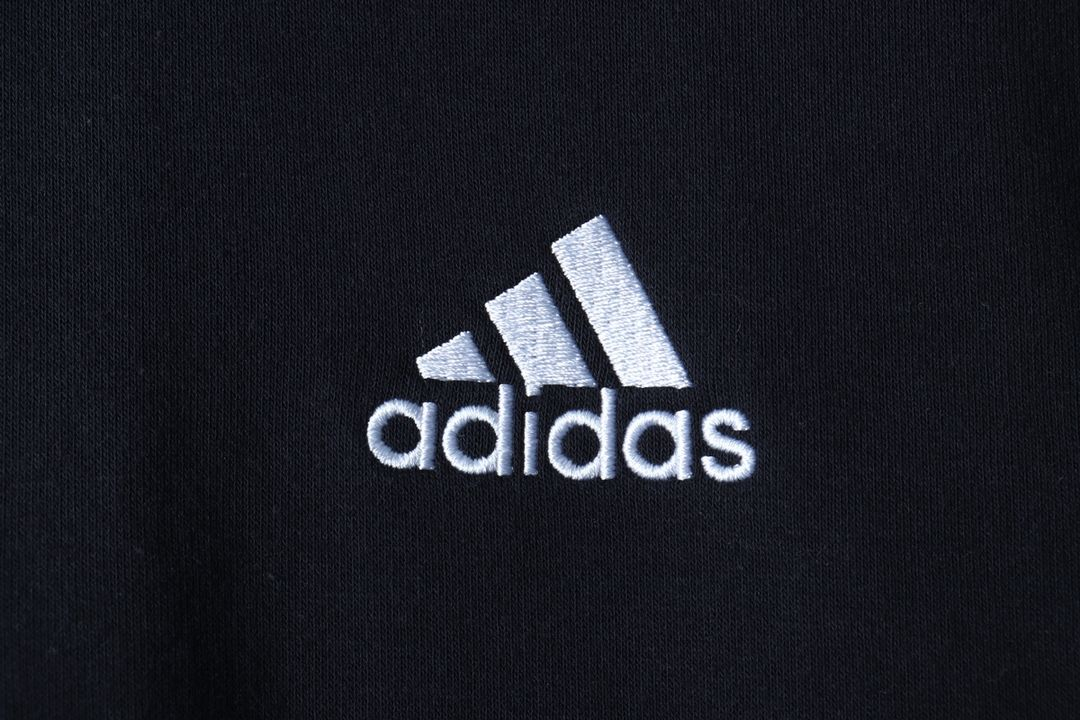 (L-XL) 아디다스 후드집업 블랙 삼선 기모 이미지
