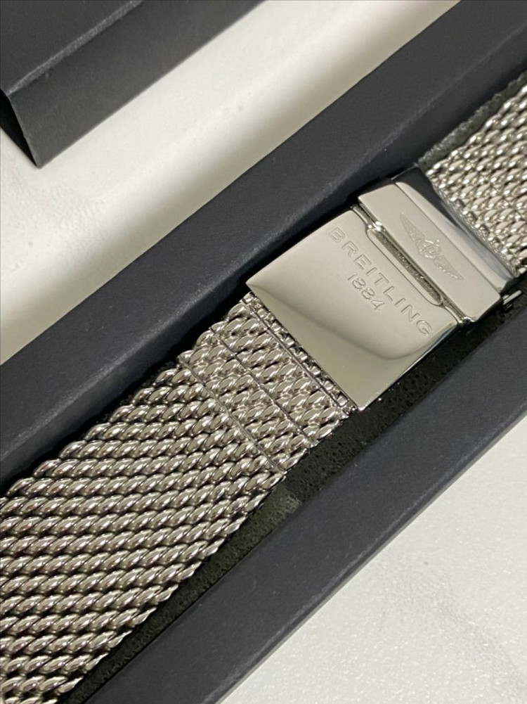 브라이틀링 슈퍼오션 헤리티지(슈오헤) 정품 메쉬 브레이슬릿 브슬--1