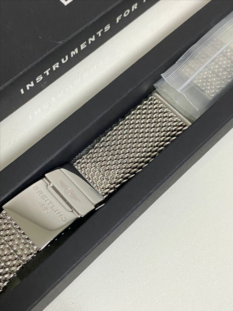 브라이틀링 슈퍼오션 헤리티지(슈오헤) 정품 메쉬 브레이슬릿 브슬--2