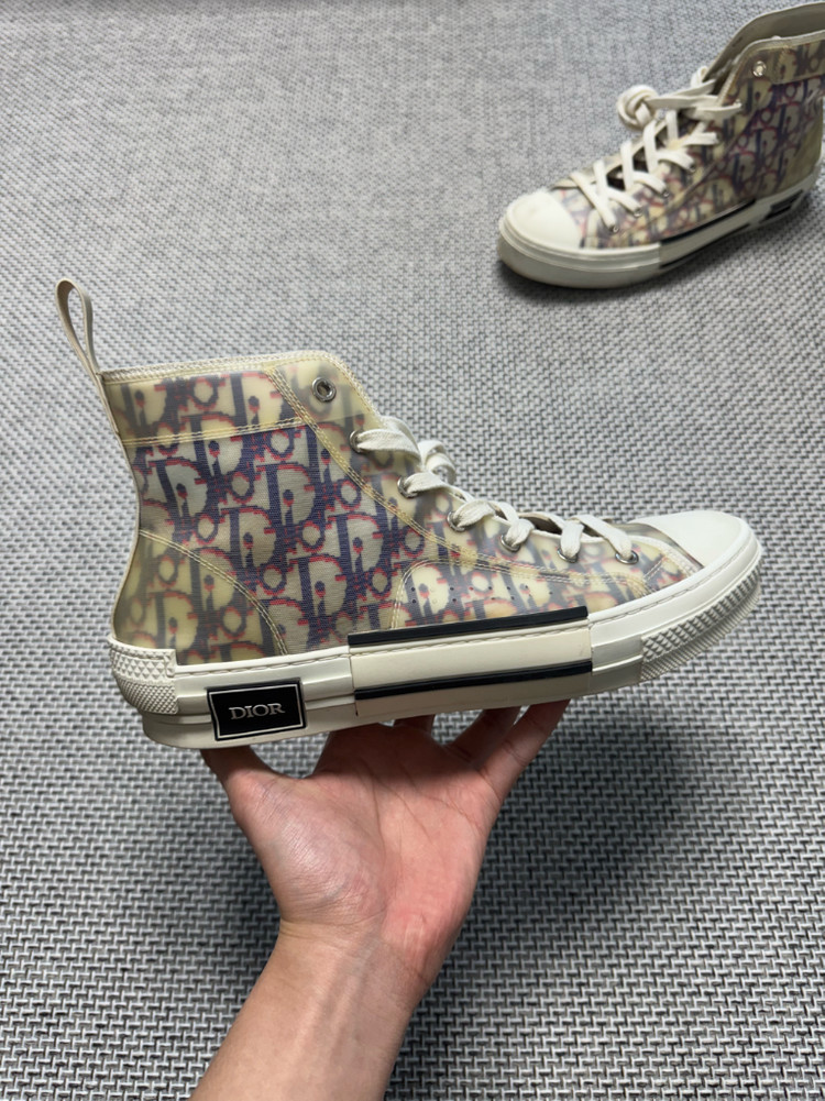 (한정판) 디올 오블리크 스니커즈 멀티 하이탑--0