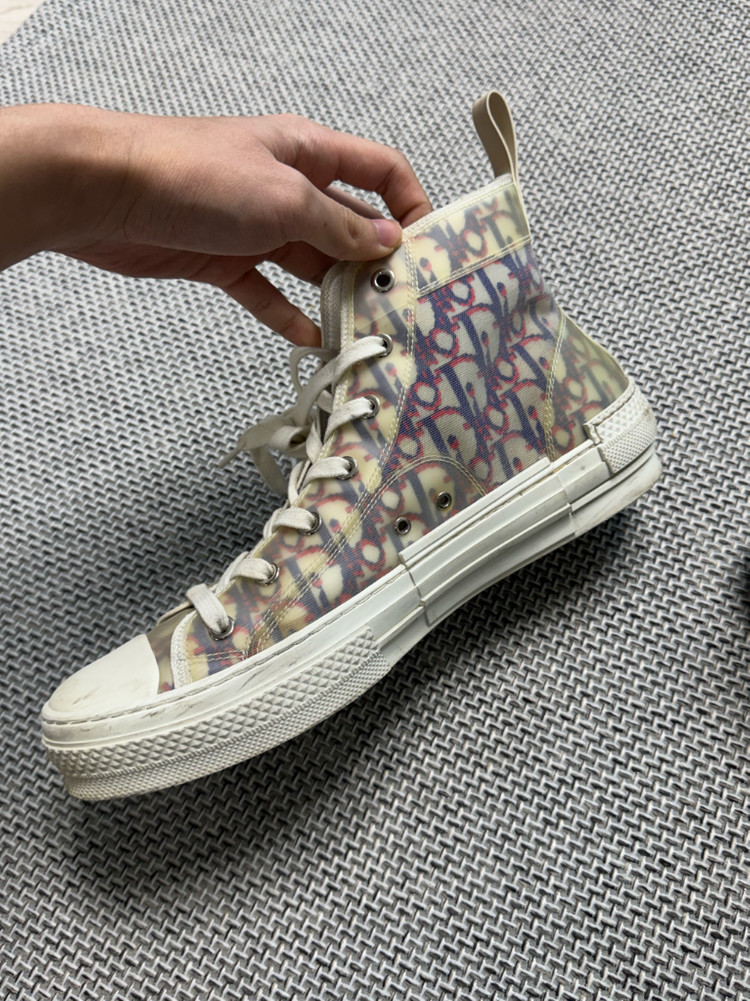 (한정판) 디올 오블리크 스니커즈 멀티 하이탑--5