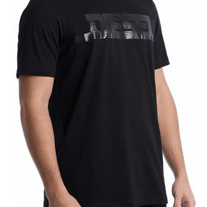 [새상품/정품] 디젤 T-JUST 12-5 유광 로고 반팔티 블랙 M 이미지