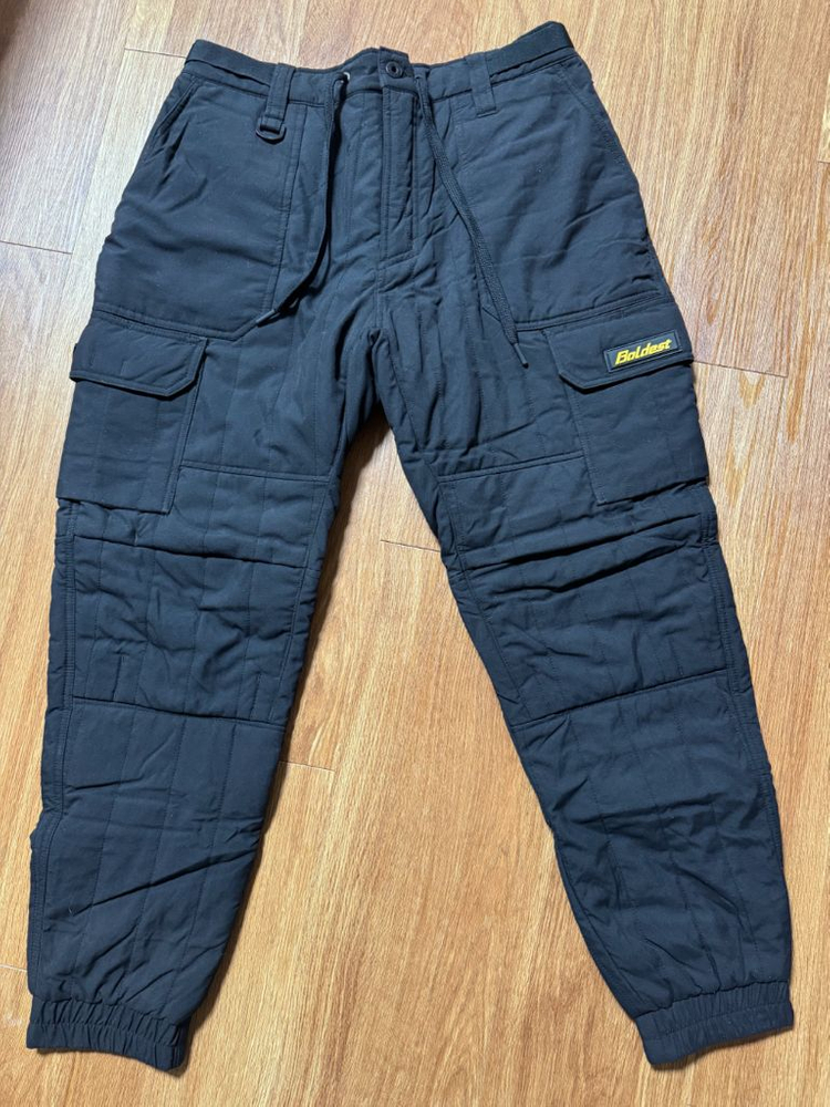 볼디스트 [P2] 세로퀼팅 패딩 조거팬츠 34사이즈--0