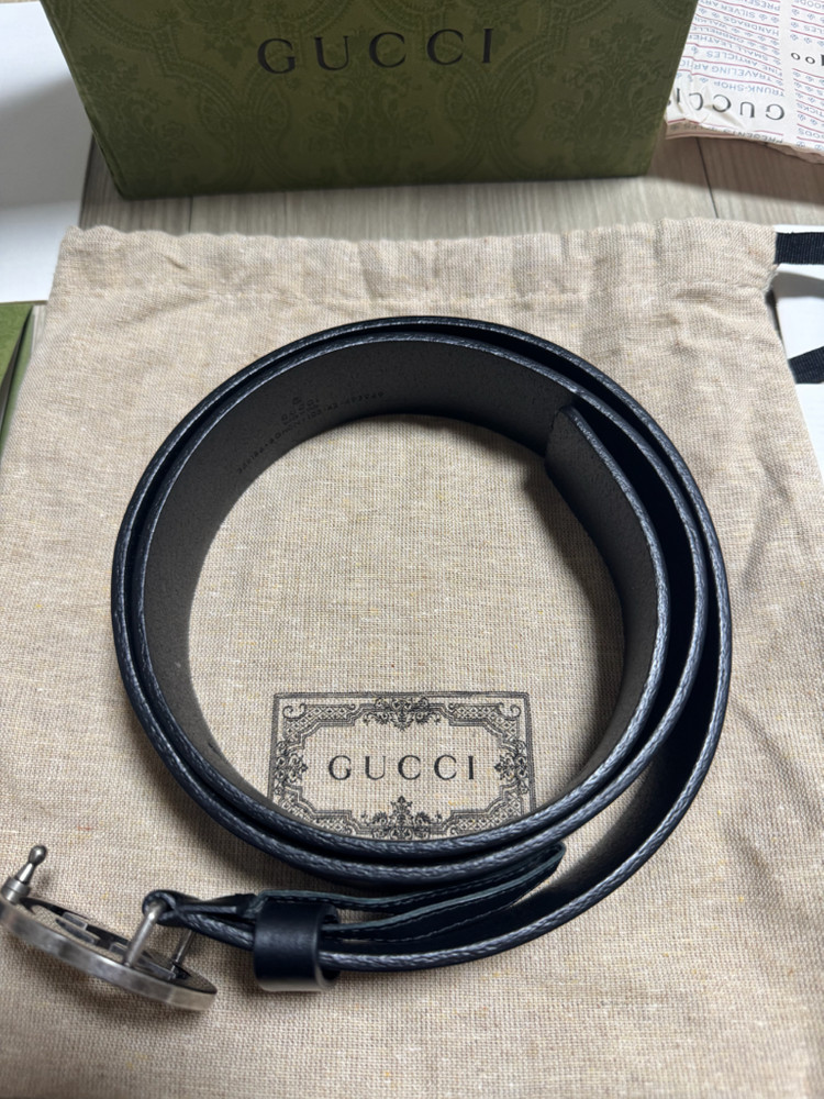구찌 인터로킹 벨트--2