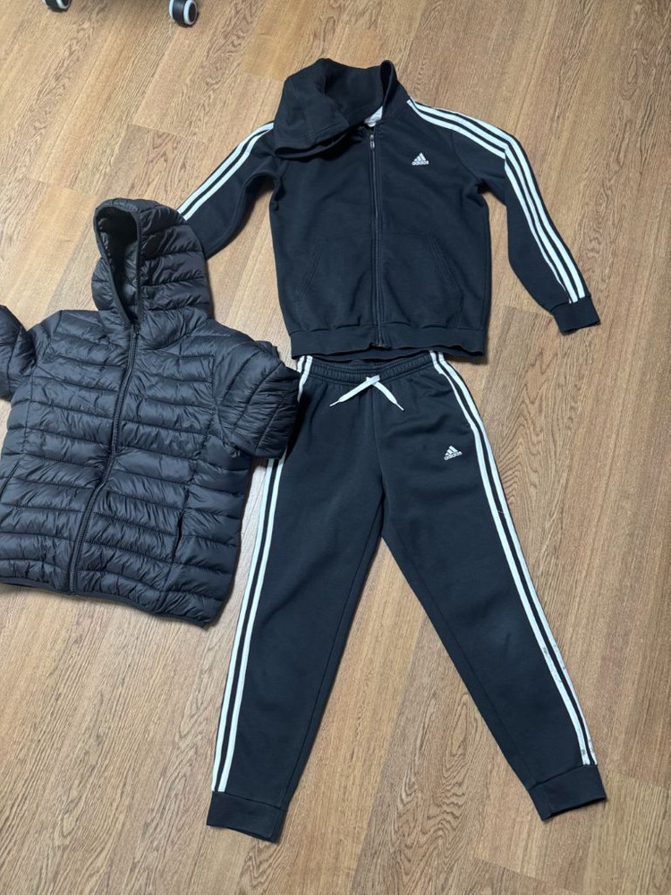 키즈 아디다스 운동복 세트 + 덤 )경량패딩 이미지