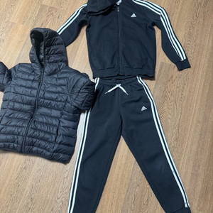 키즈 아디다스 운동복 세트 + 덤 )경량패딩 이미지