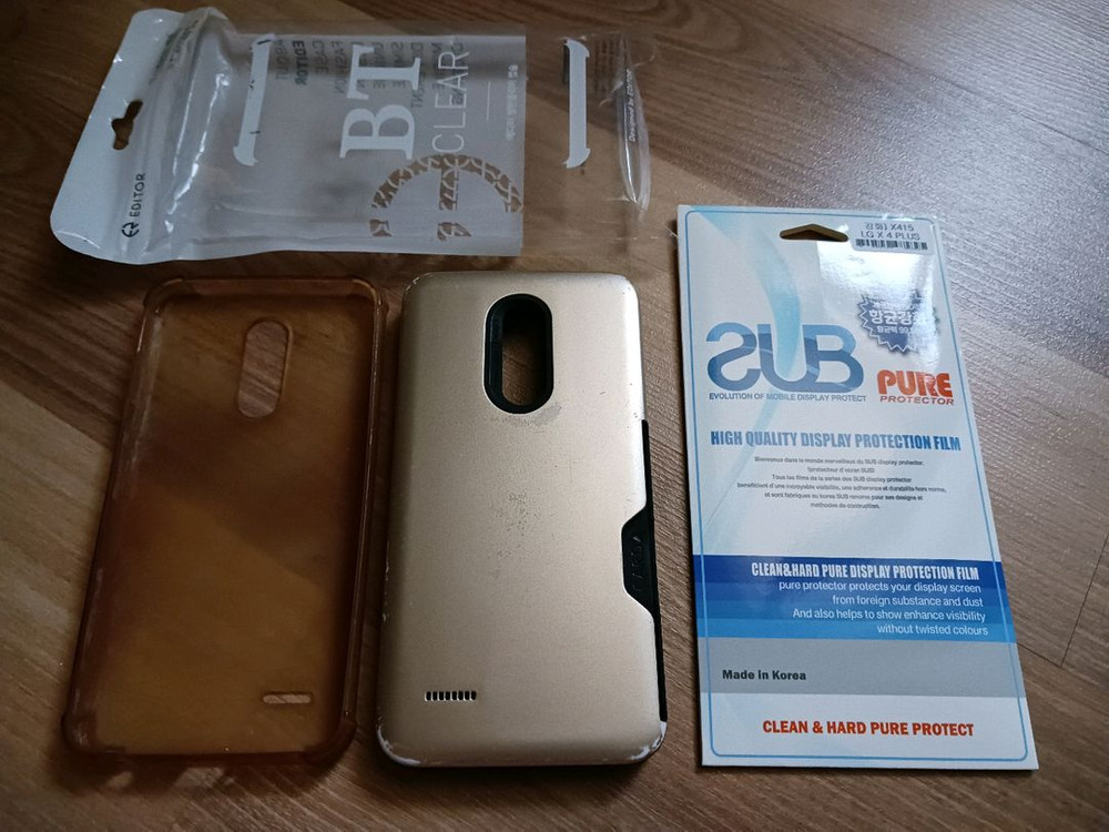 LG X4 Plus 액정필름 1개 & 케이스 2개--0