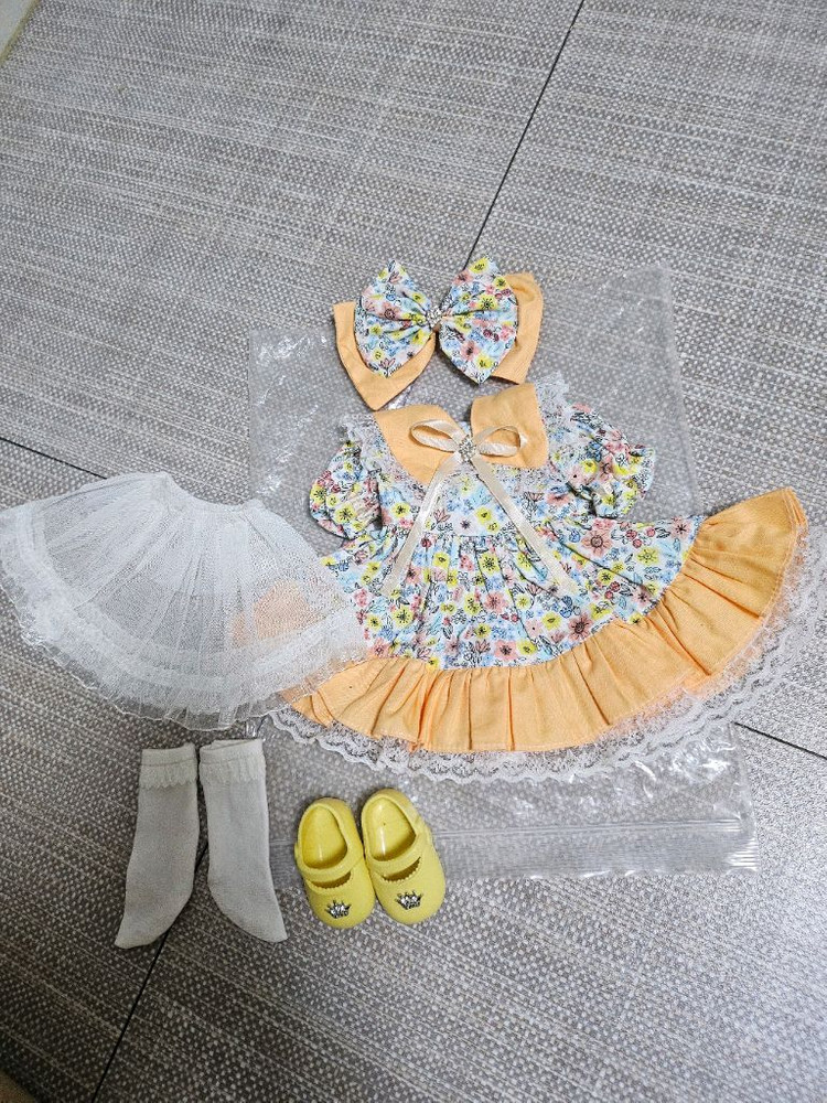 디즈니베이비돌 드레스 의상세트, 베이비돌 라푼젤 옷 이미지