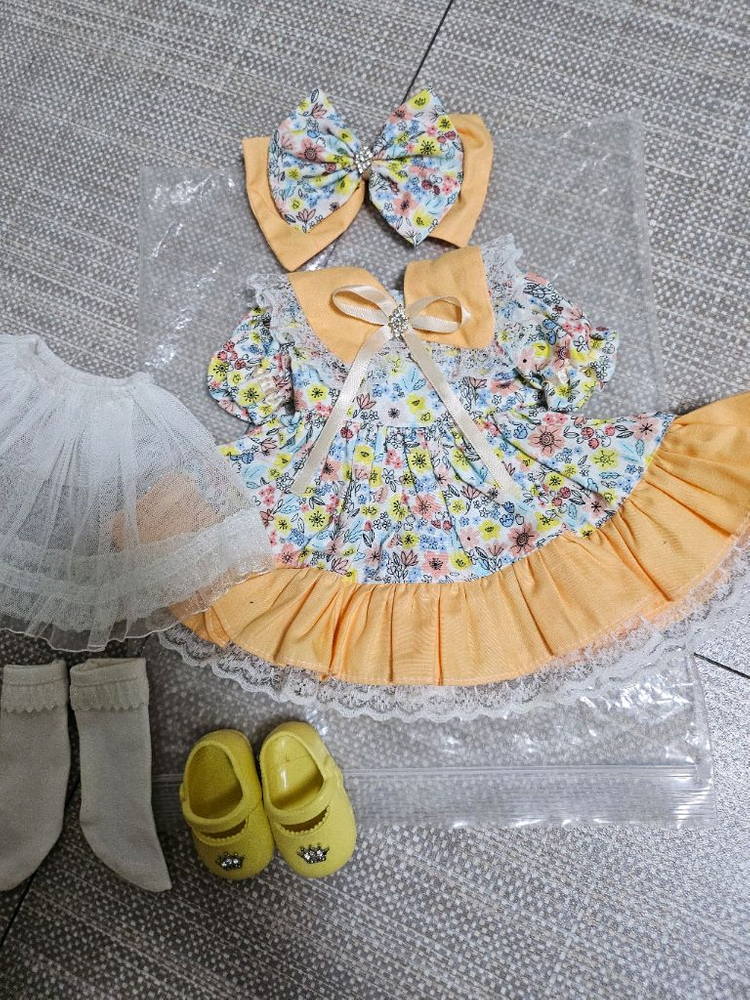 디즈니베이비돌 드레스 의상세트, 베이비돌 라푼젤 옷 이미지