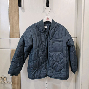 자라키즈 청록 경량패딩점퍼 130사이즈