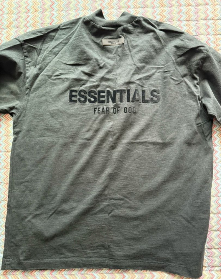 (M) 에센셜 피어오브갓 롱슬리브 티셔츠 블랙--1