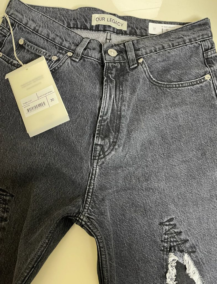 (30)아워레가시 써드컷 슬래시 데님 블랙--0