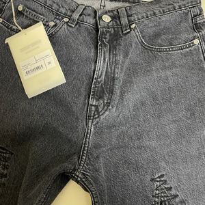 (30)아워레가시 써드컷 슬래시 데님 블랙