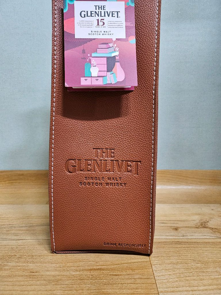 글렌리벳 15년 레더 드링크백--2