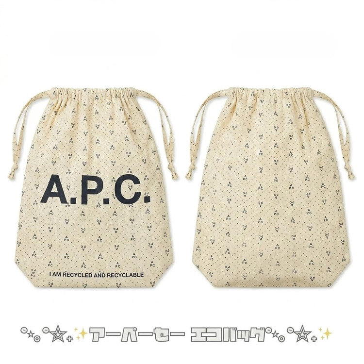 아페쎄 A.P.C 재팬 리사이클 폴더블 도트 땡땡이 폴카 닷 파우치 이미지