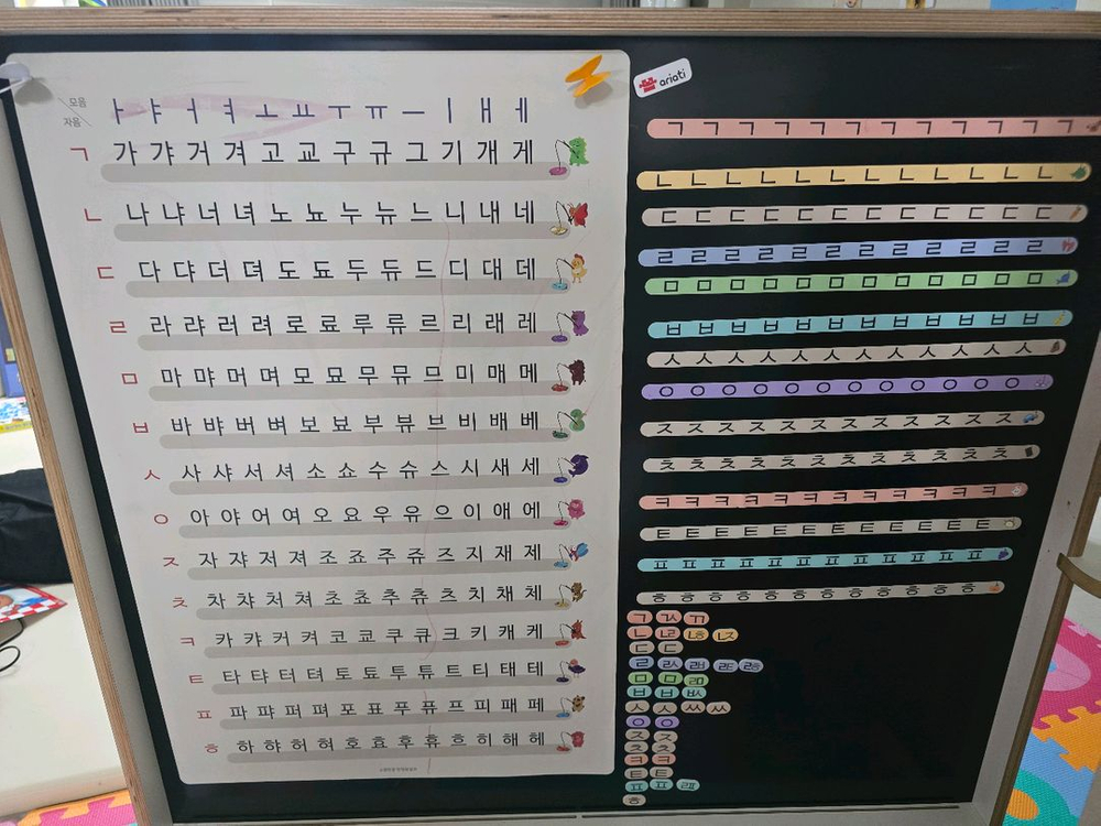 소중한글 받침음절표--5