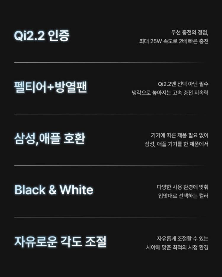 신지모루 Qi2.2 초고속 3in1 맥세이프 무선 충전기 거치대 M 듀얼폴드 쿨러터보 판매합니다--3