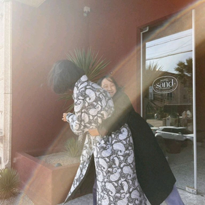 위꼬모 리버시블 코트 빈티지블랙 미듐 이미지