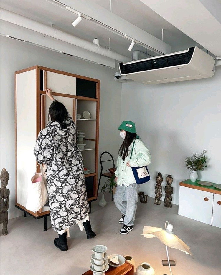 위꼬모 리버시블 코트 빈티지블랙 미듐 이미지