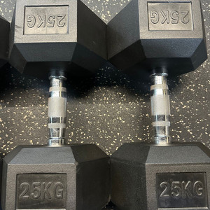 육각 고무덤벨 세트 이미지