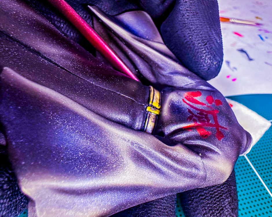 룩업 도색작 토키토 무이치로 피규어 무이치로피규어 리페인트 귀멸의칼날피규어 도색 리페인팅 이미지