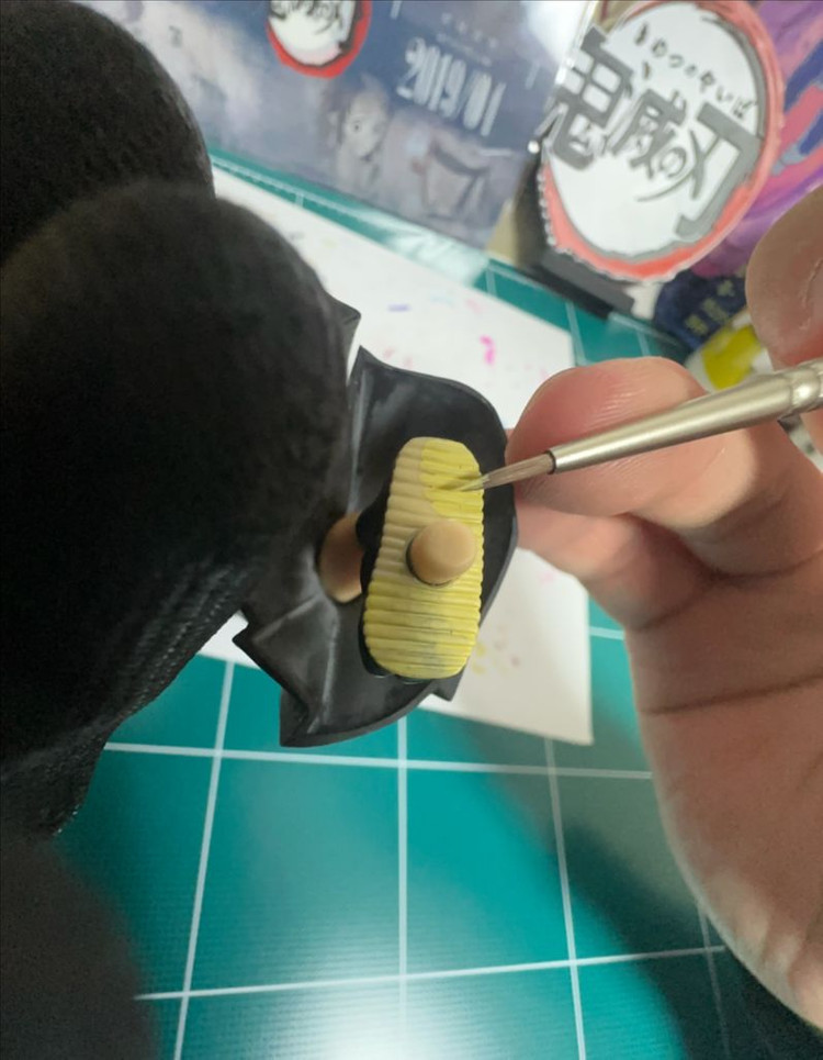 룩업 도색작 토키토 무이치로 피규어 무이치로피규어 리페인트 귀멸의칼날피규어 도색 리페인팅 이미지