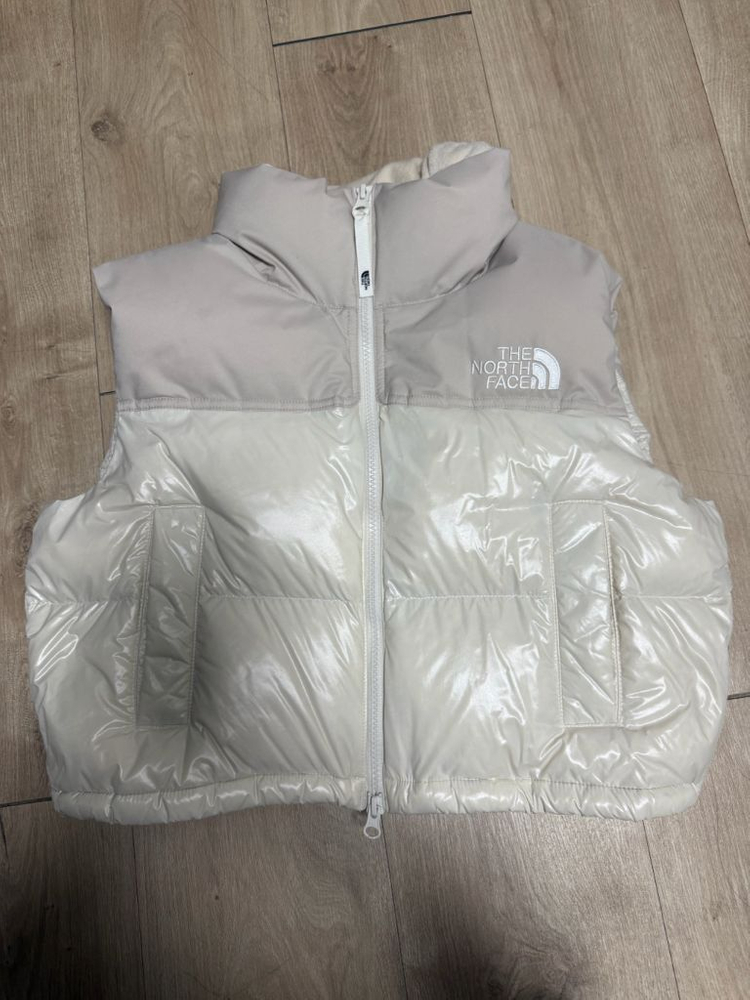 M)노스페이스 우먼 눕시 다운 베스트 크림--6