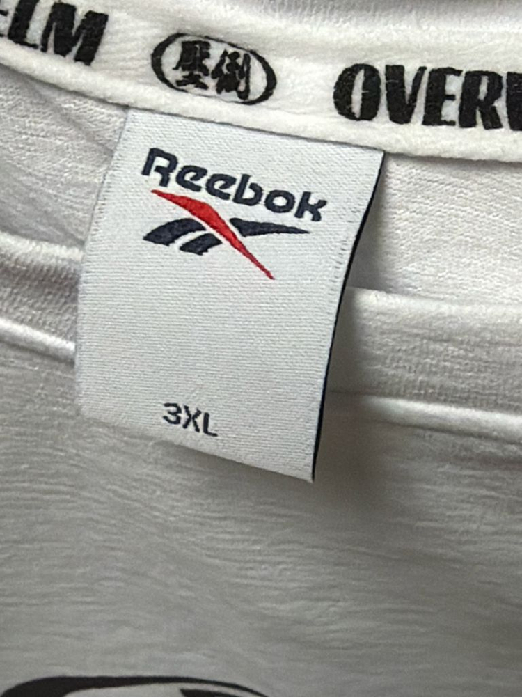 압도 리복 콜라보 반팔 흰색 2사이즈(엑라)--0