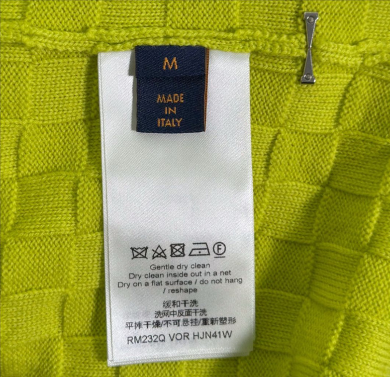 M 루이비통 남성 다미에 울 니트 집업 가디건 자켓 이미지