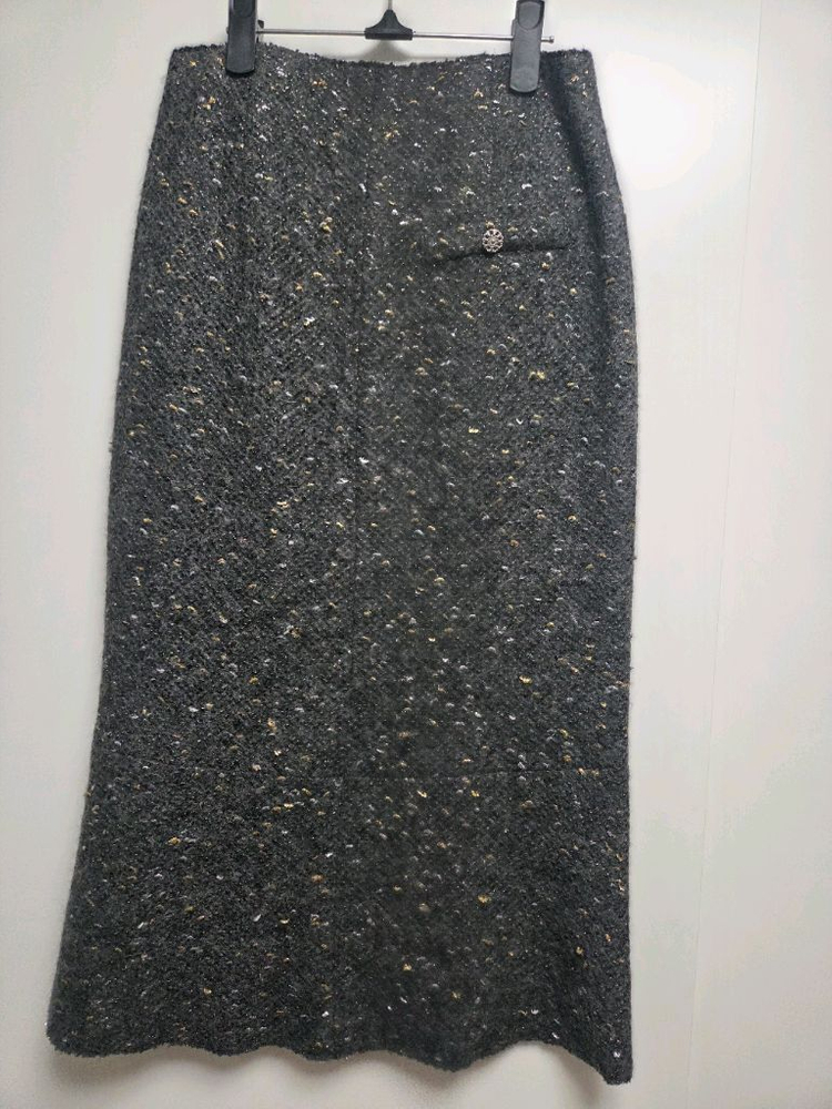 한섬(타임)트위드 롱스커트--1