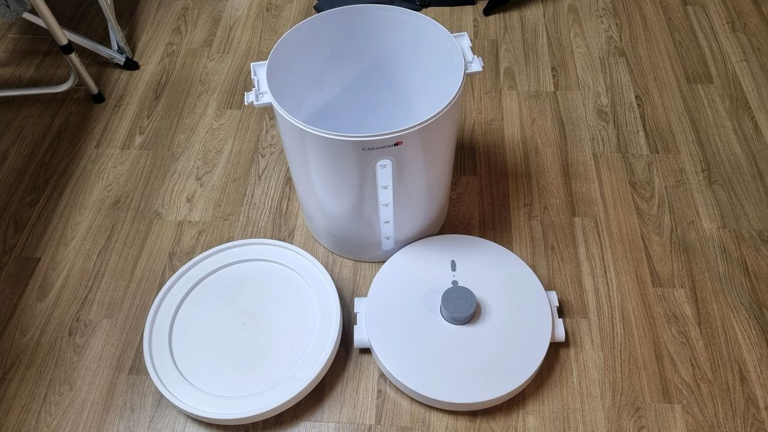 까사맘 유무선 진공쌀통 20kg--2