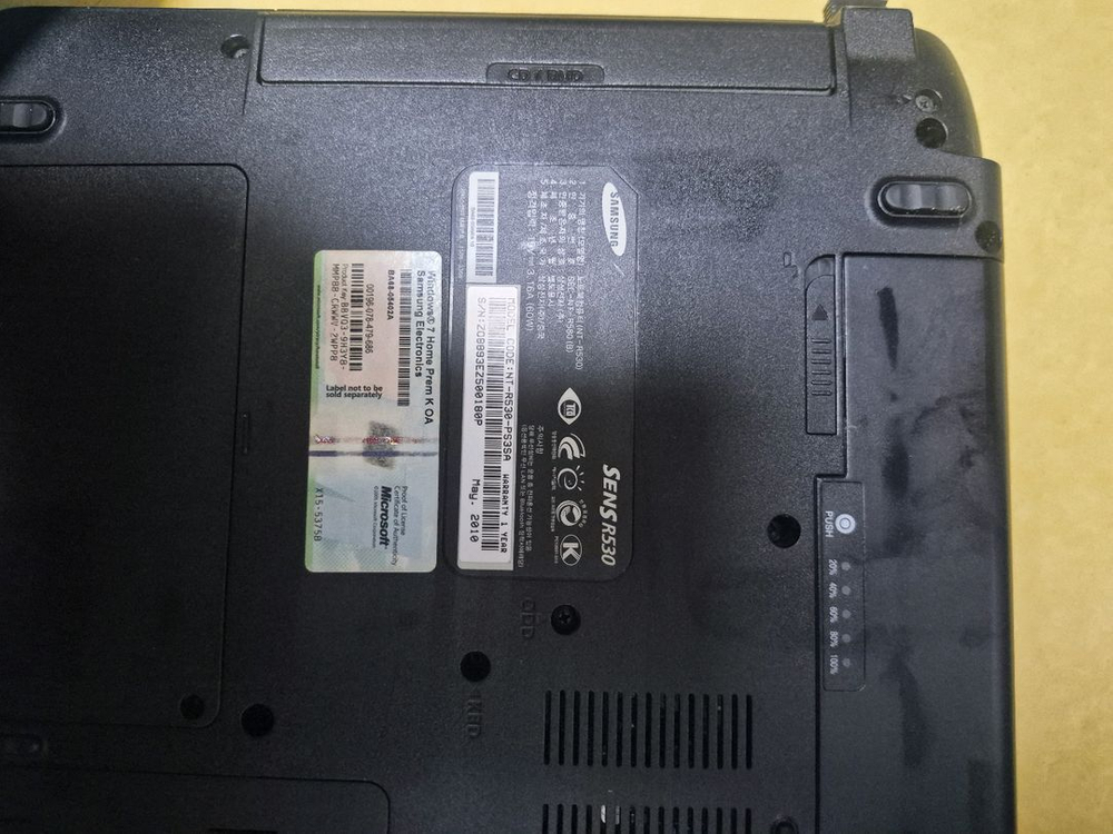 삼성 SENS R530 노트북 + 동글이 + 19V 3.16A충전기 이미지