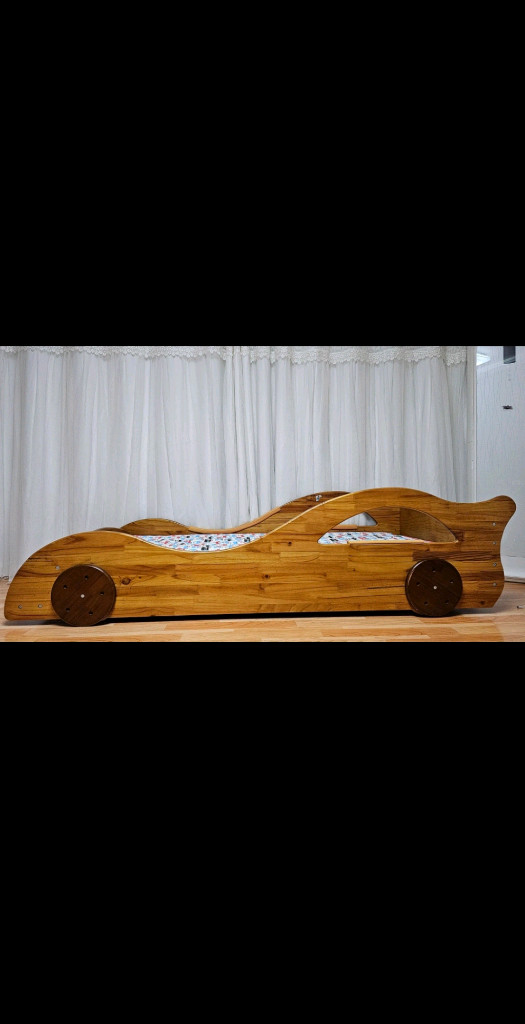 하로월드 자동차 어린이 원목침대--0