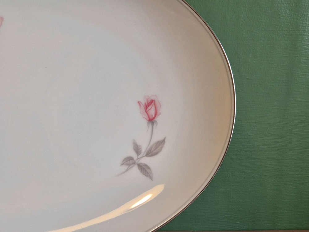 엔틱 노리다케 로즈마리 라지 오벌 접시 이미지