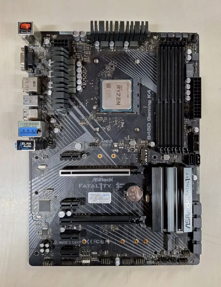 메인보드+CPU 에즈락 B450 Gaming+3200G--0