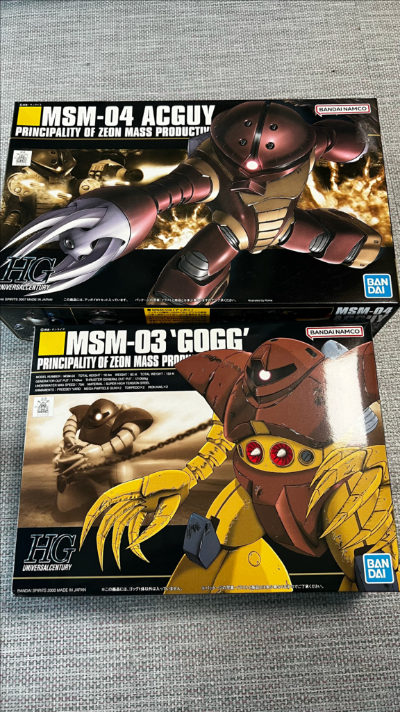 hguc 곡그, 앗가이 세트--0