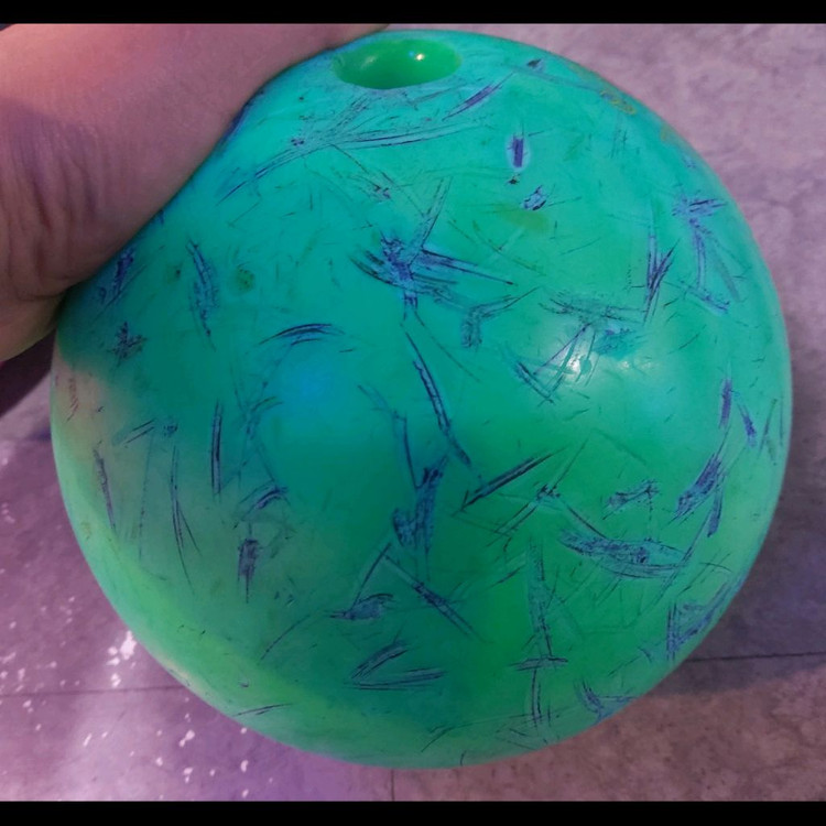 하우스 야광 볼링공 폐급 판매--4