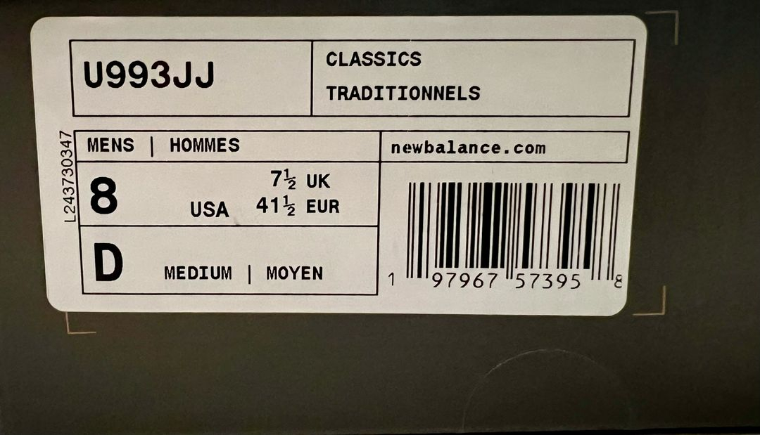 (260)뉴발란스 993 자운드 이미지