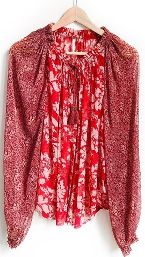 프리 피플(Free People) 플로럴 탑 블라우스 이미지