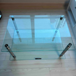 오디오 유리 장식장 2단 (오디오데코.강화유리) 미사용 팝니다