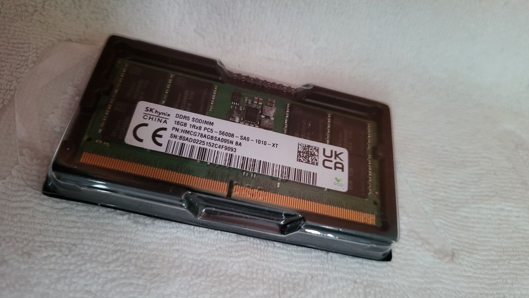 하이닉스 노트북램 DDR5 5600 16GB 16g 메모리 한개 이미지