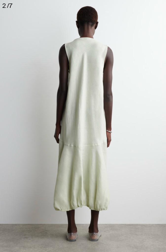 코스 엘라스틱 헴 리넨 맥시 원피스 38 (택포)--1