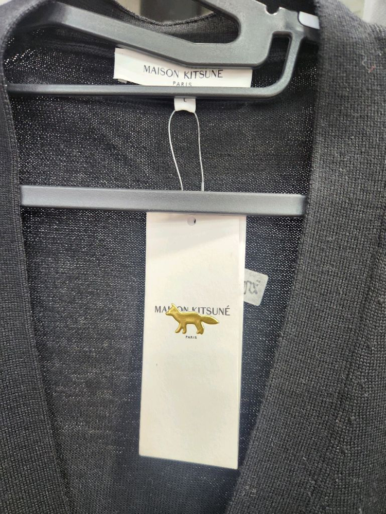 메종키츠네 블랙 가디건 새 상품입니다 이미지