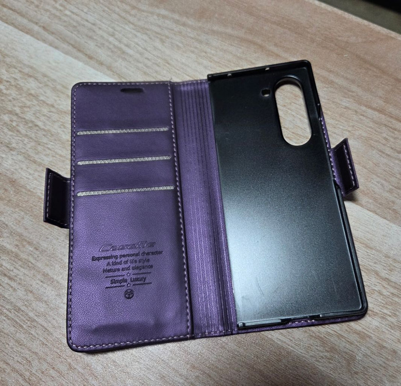 YINUO 가죽소재 카드수납 갤럭시Z폴드6 플립 케이스 새제품급(노박스) 이미지